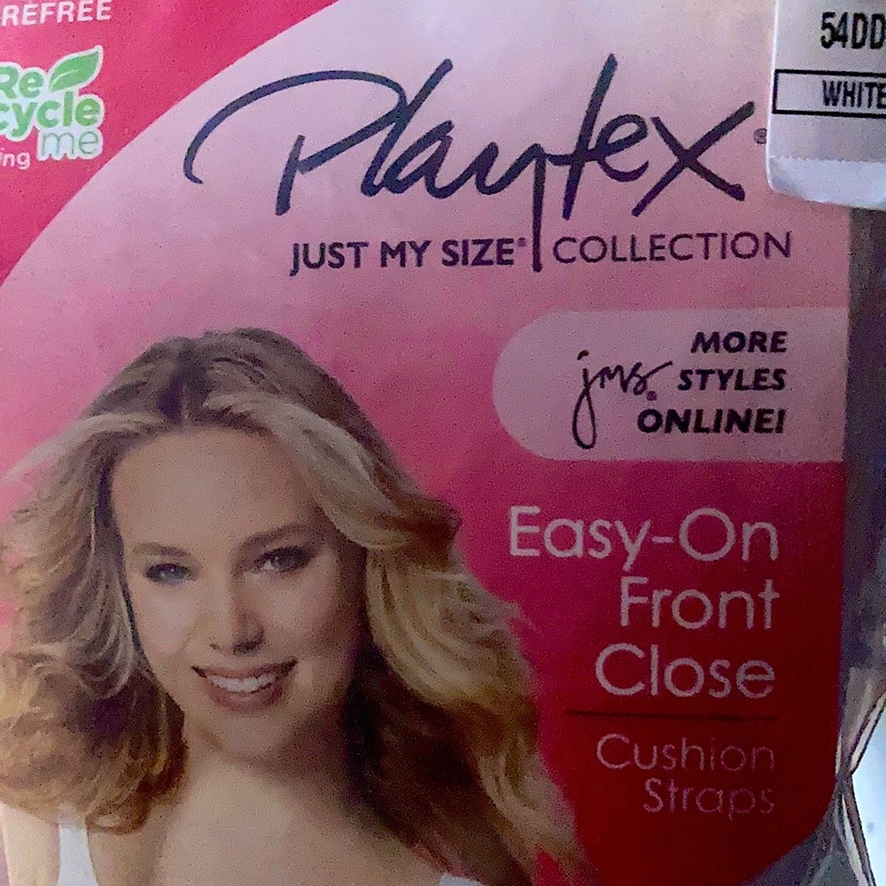 New Playtex Just My size 54DD Front Close wirefree